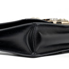 Prada Electra city flap bag calfskin black / red SHW