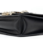 Prada Electra city flap bag calfskin black / red SHW