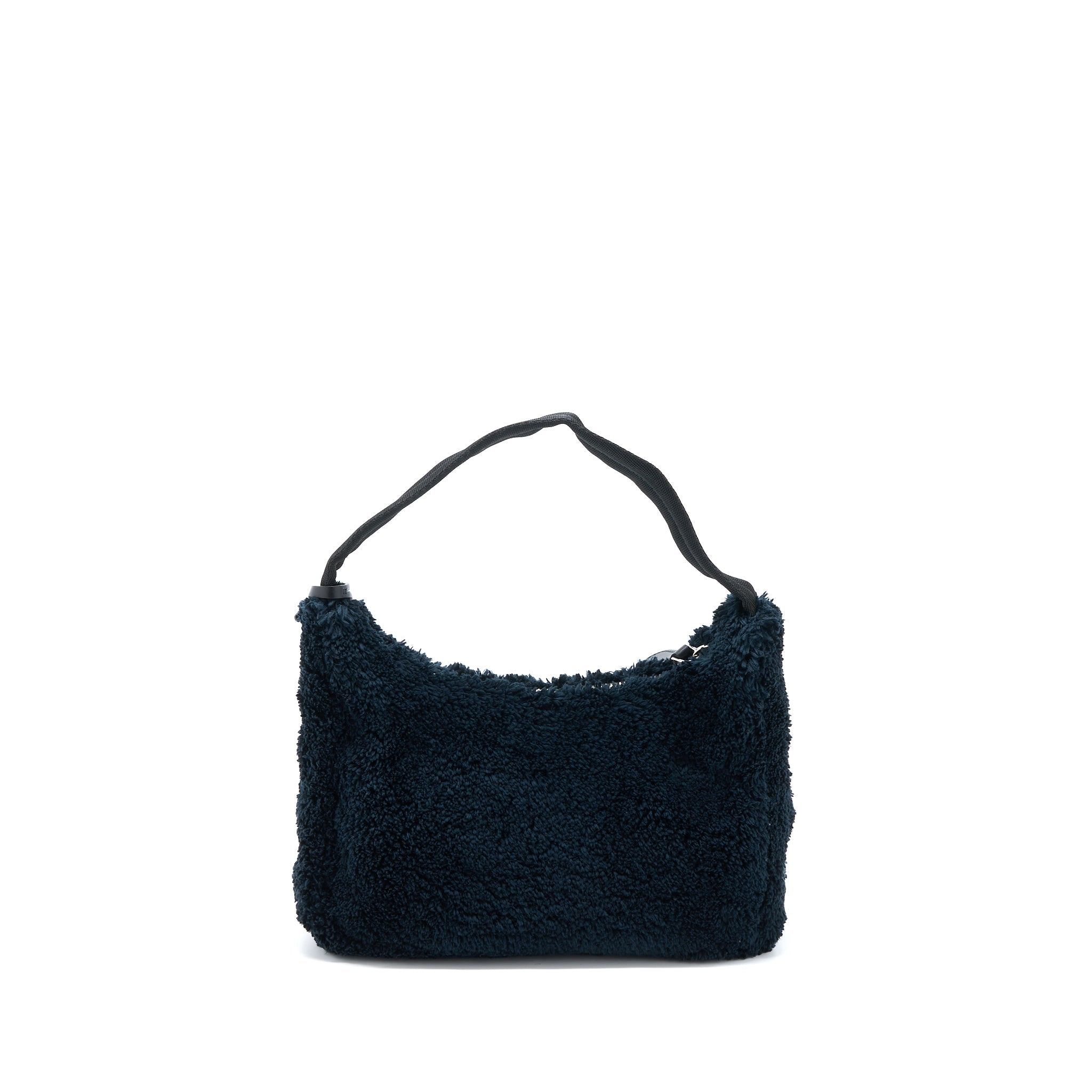 Prada Re-edition 2000 Terry Mini Bag Black/White SHW