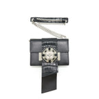 Prada Plax Jewels Ribbon Bag 1bd067 Black SHW