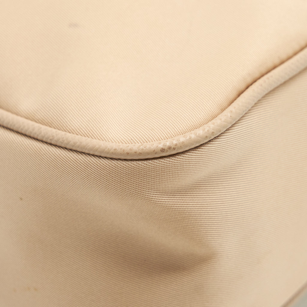 Prada 2005 Re-edition Nylon Bag Light Beige