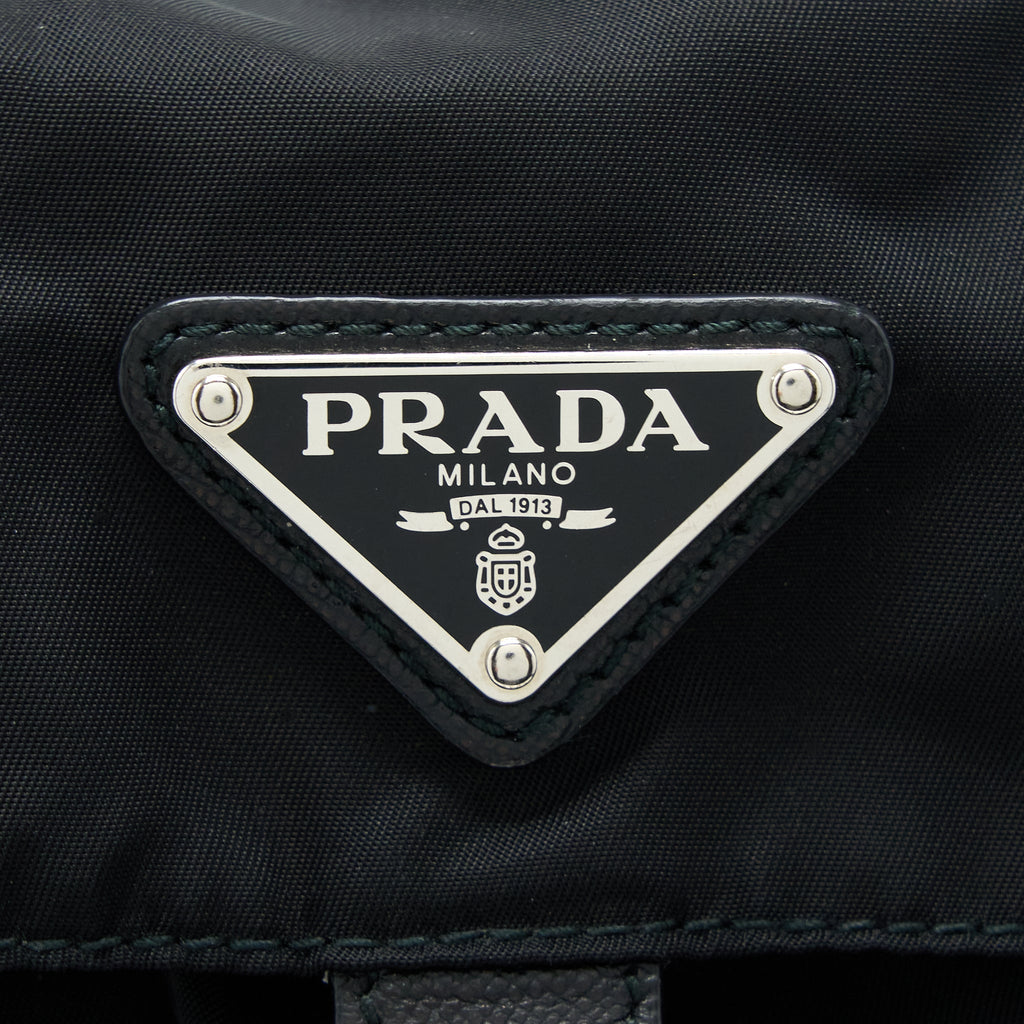 Prada Re-Nylon Backpack Black SHW