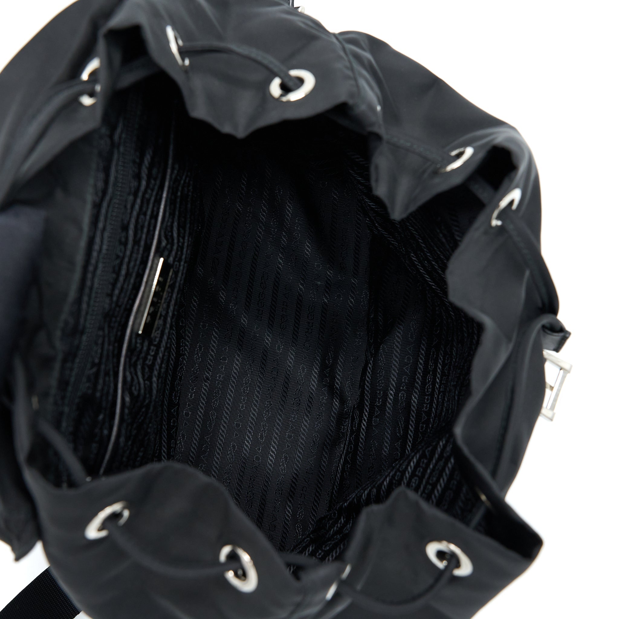 Prada Re-Nylon Backpack Black SHW