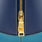 Prada Saffiano Lux Bi Colour Promenade Done Tote Bag Bluette/Turchese Blue