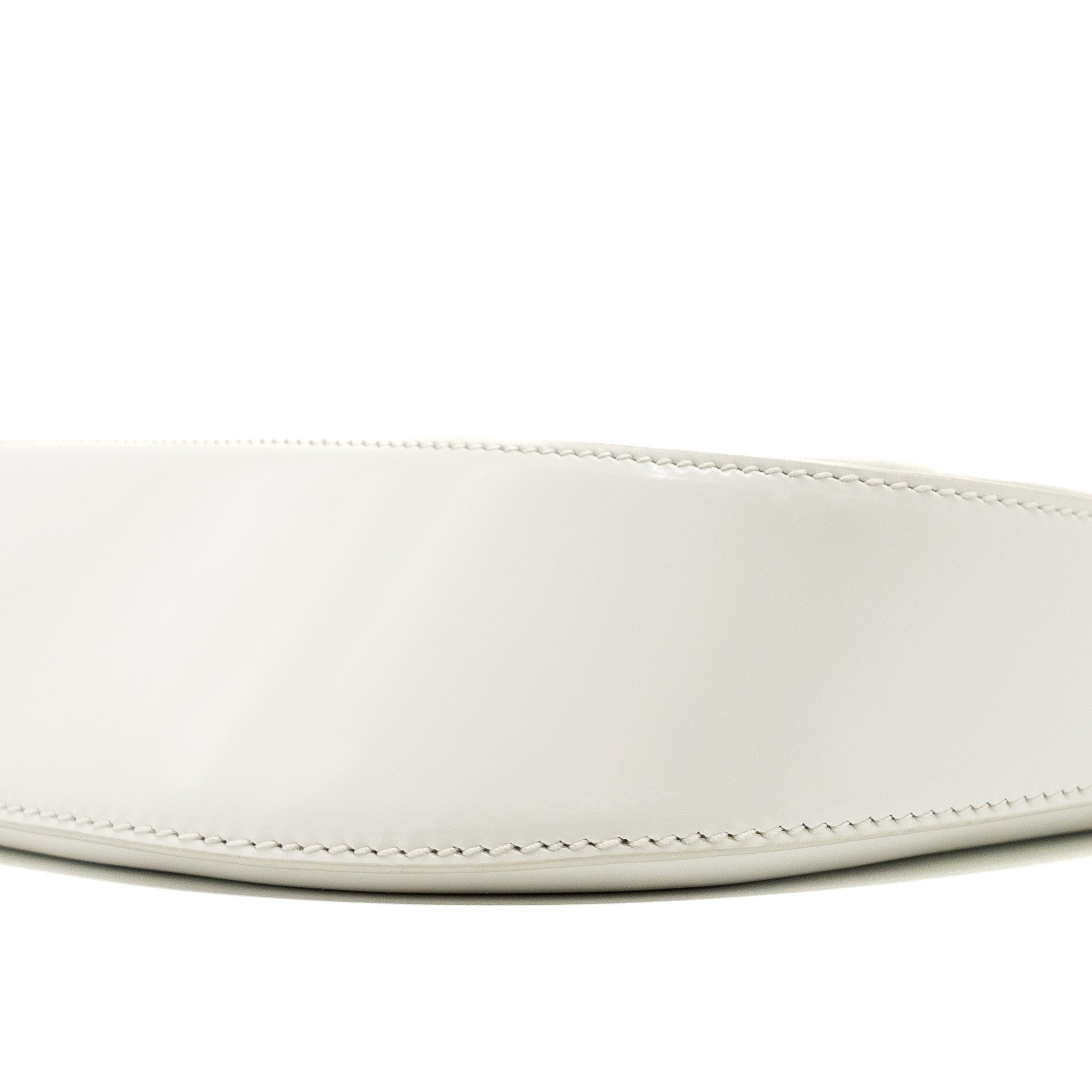 Prada Cleo Shoulder Bag Brushed Leather White SHW