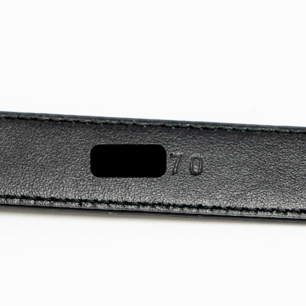 Prada Size 80 Belt Saffiano Calfskin Black GHW