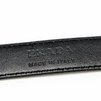 Prada Size 80 Belt Saffiano Calfskin Black GHW