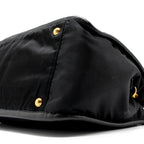 Prada tote bag nylon / leather black GHW