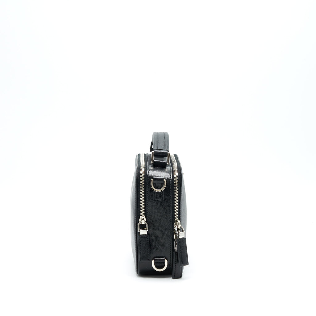 Prada Crossbody Camera Bag Black SHW