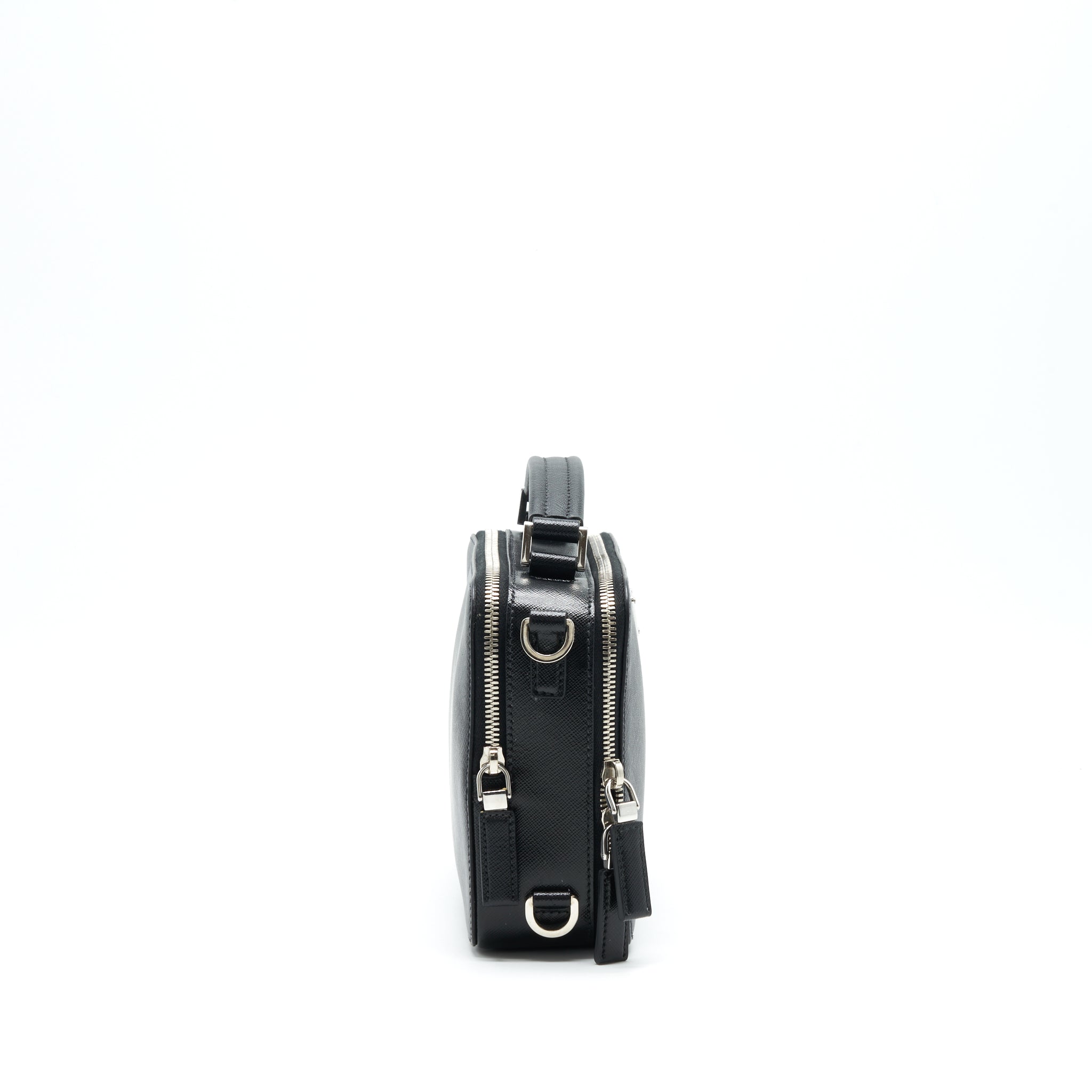 Prada Crossbody Camera Bag Black SHW