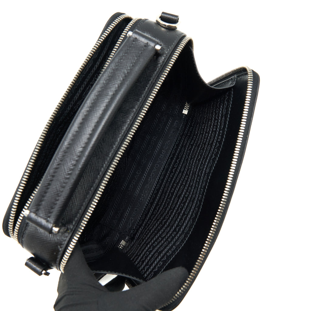 Prada Crossbody Camera Bag Black SHW