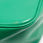 Prada Triangle Shoulder Bag Leather Green SHW
