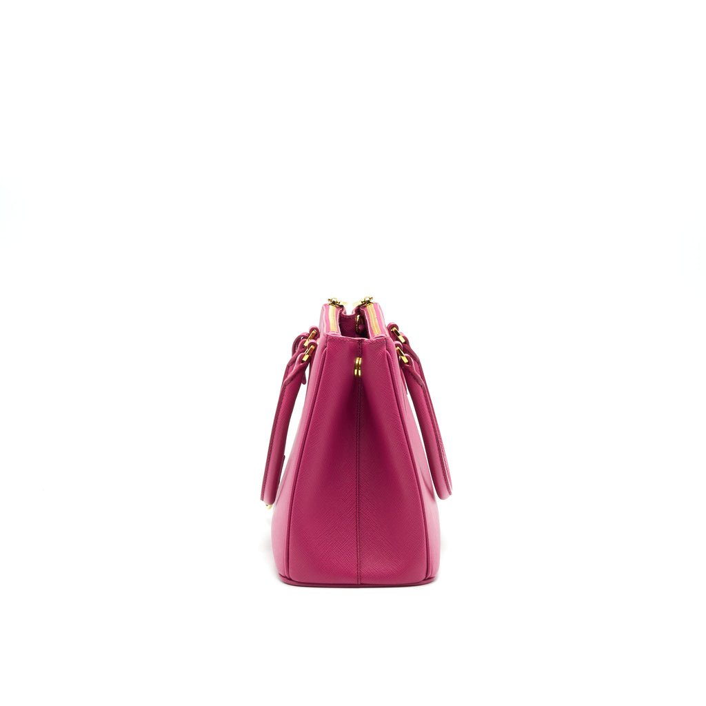PRADA SAFFIANO TOTE BAG DARK PINK