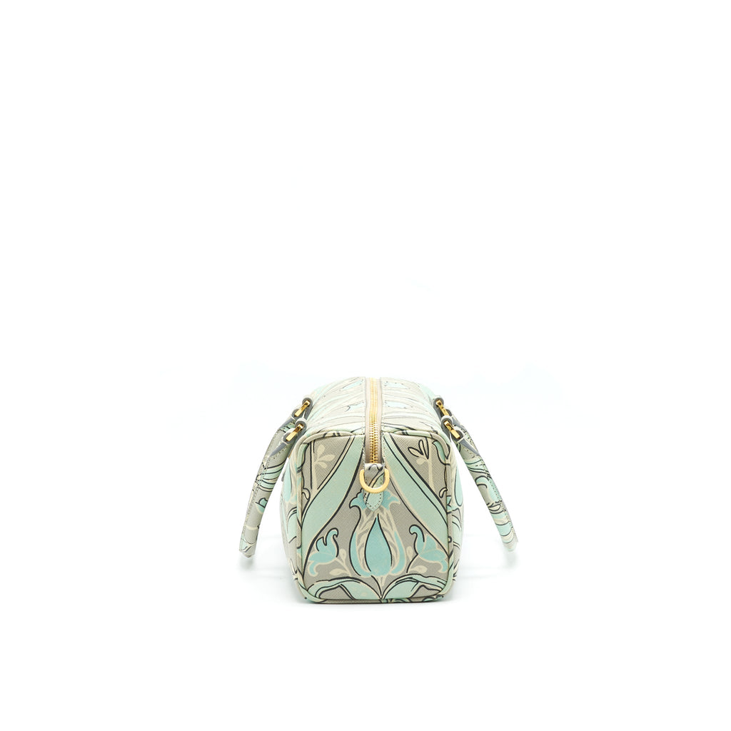 PRADA Print anise Boston Bag