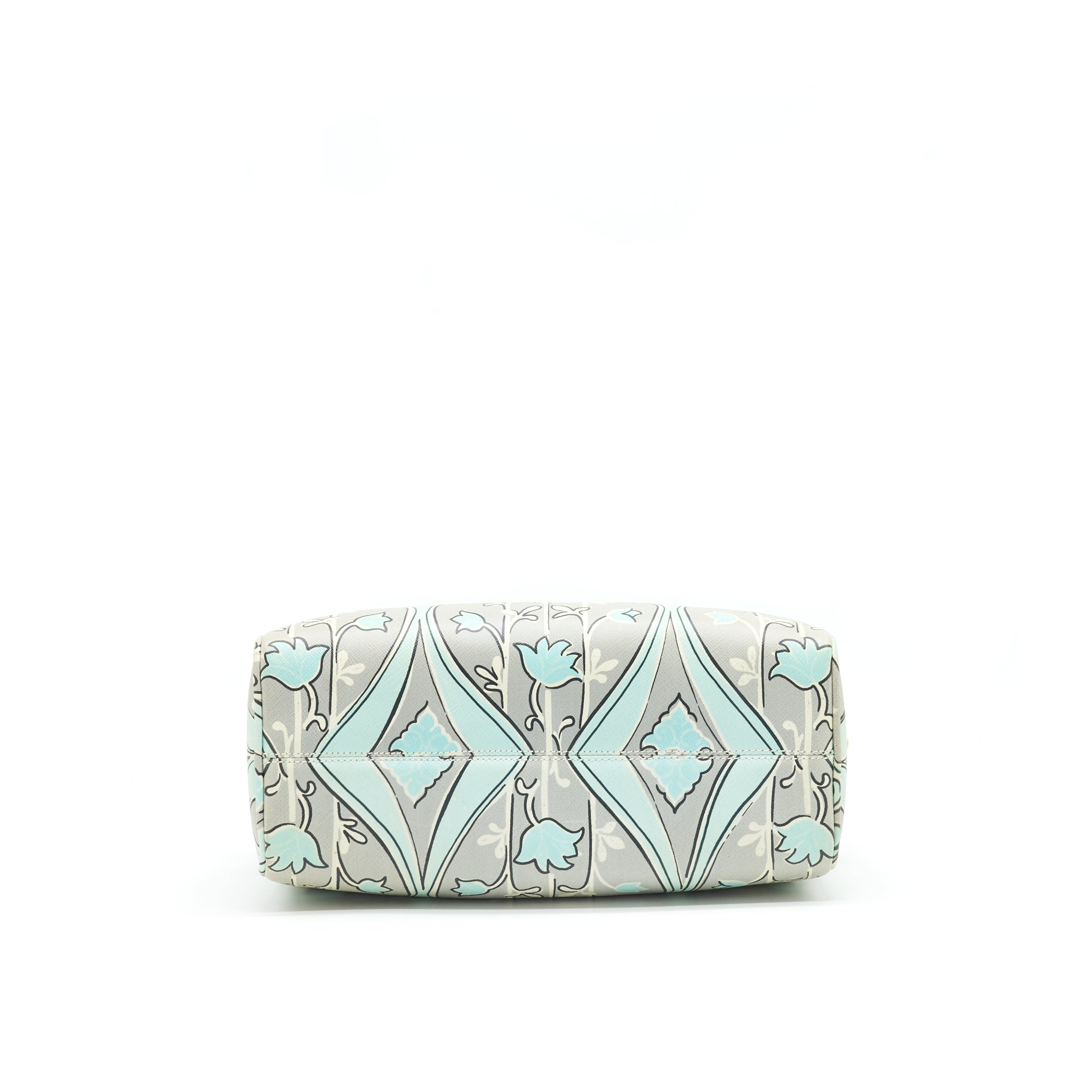 PRADA Print anise Boston Bag