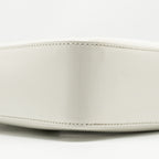 Prada Small Brushed Leather Tote Bag White SHW