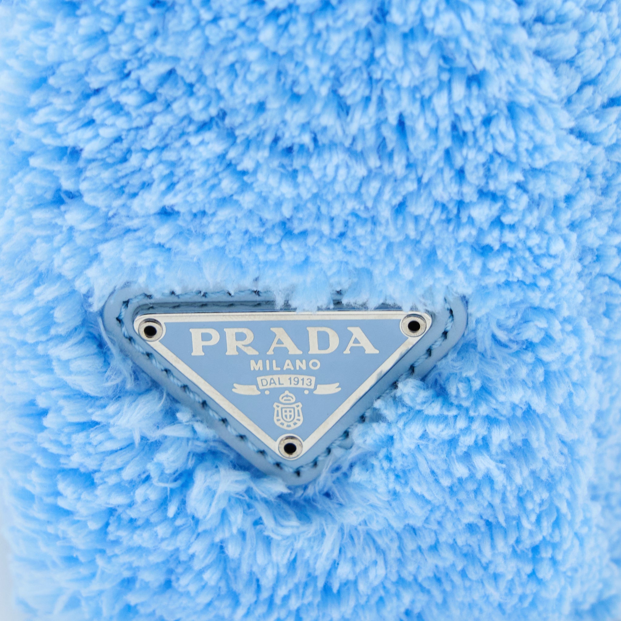 Prada Re-Edition 2000 Terry Mini Bag Blue SHW