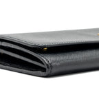 Prada long wallet with chain saffiano black GHW
