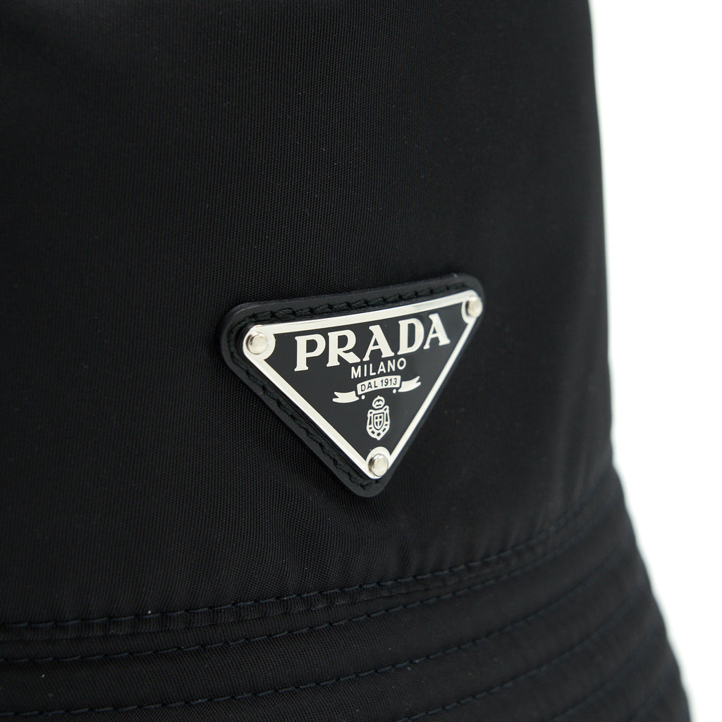 Prada Nylon and Denim Bucket Hat