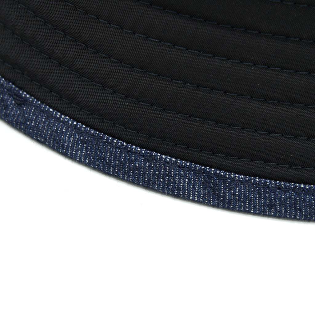 Prada Nylon and Denim Bucket Hat