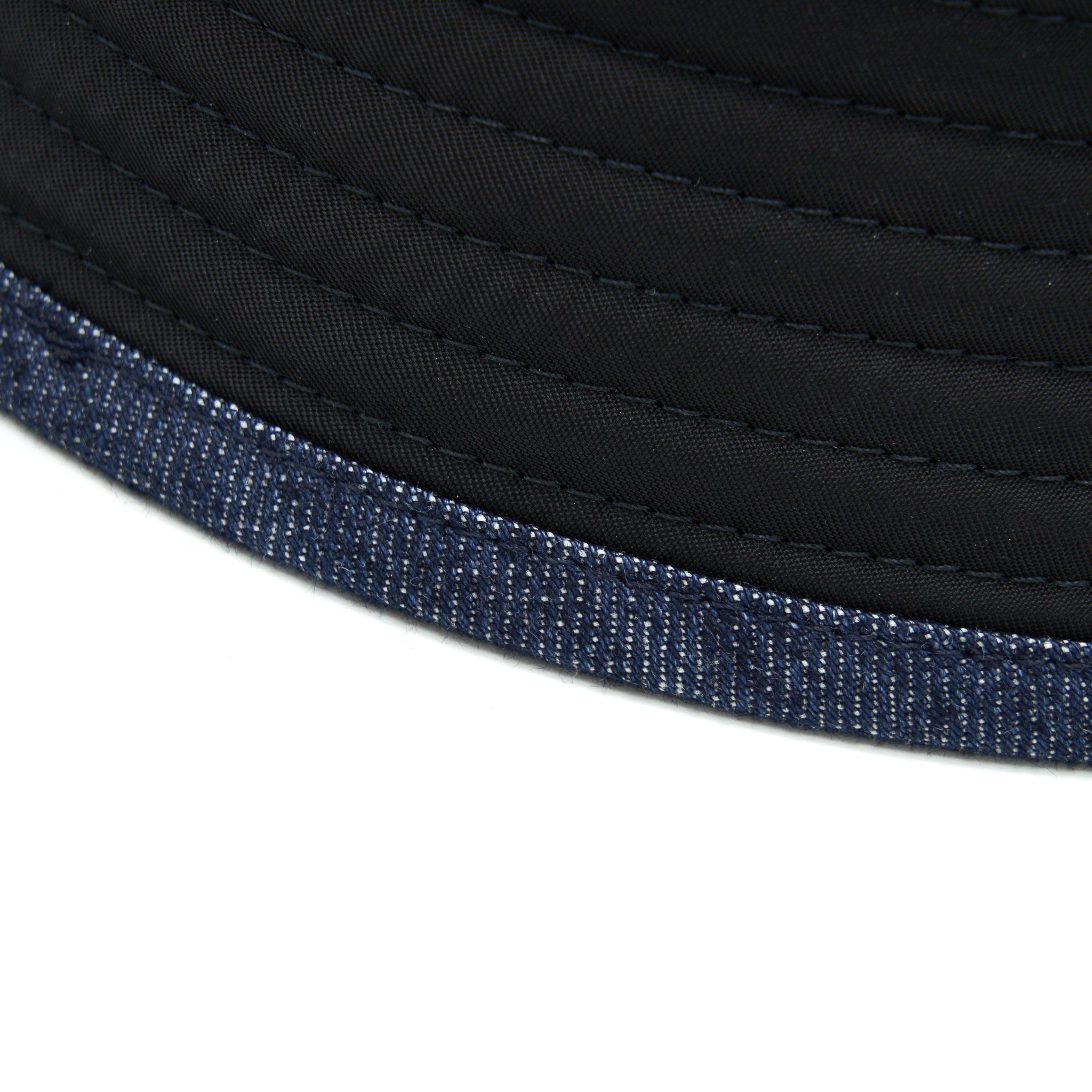 Prada Nylon and Denim Bucket Hat