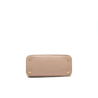 PRADA SAFFIANO LEATHER MINI BEIGE WITH STRAP