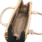 PRADA SAFFIANO LEATHER MINI BEIGE WITH STRAP