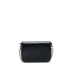 Prada Pattina in Glace Bag calfskin Black SHW