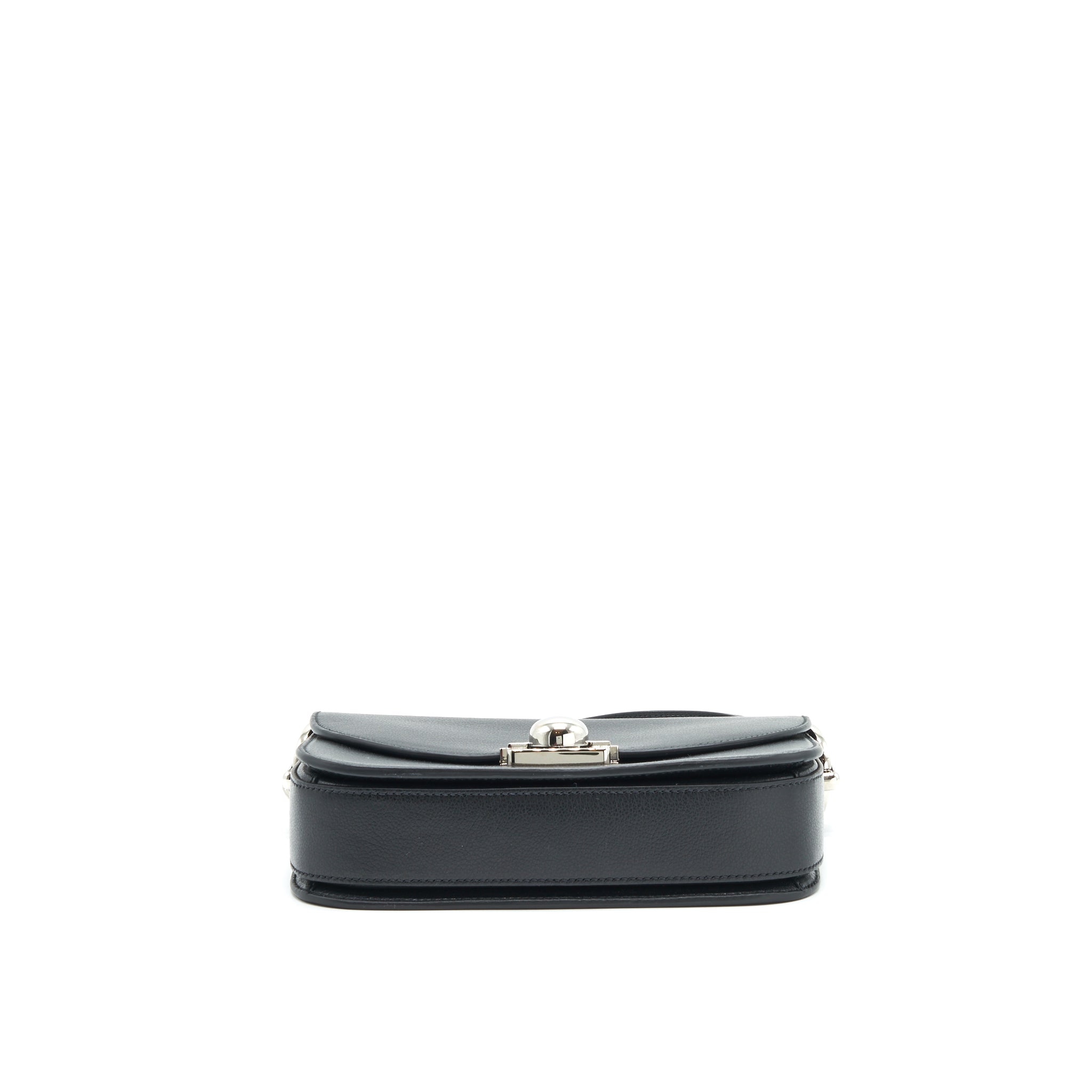 Prada Pattina in Glace Bag calfskin Black SHW