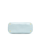 Prada Small Saffiano Leather Tote Bag Light Blue GHW