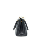 Prada Small Saffiano Leather Tote Bag Black GHW
