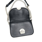 Prada Pattina in Glace Bag calfskin Black SHW