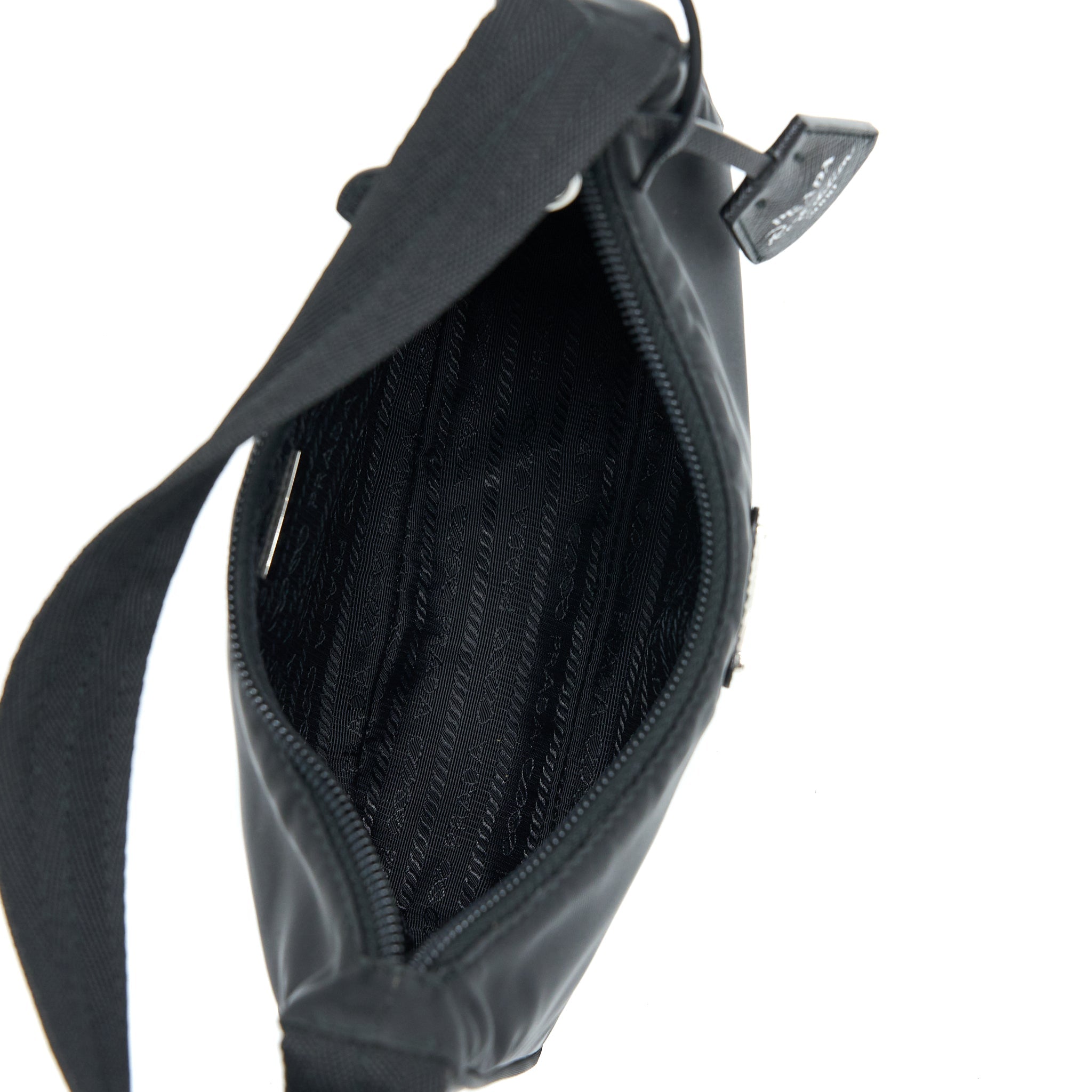 Prada Re-Edition 2000 Nylon Bag Black SHW