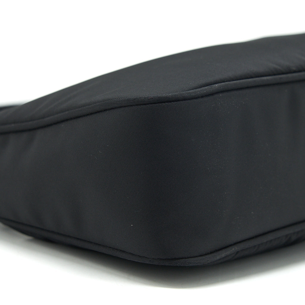 Prada Nylon Mini Tessuto Shoulder Bag Black SHW