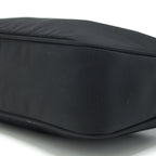 Prada Nylon Mini Tessuto Shoulder Bag Black SHW