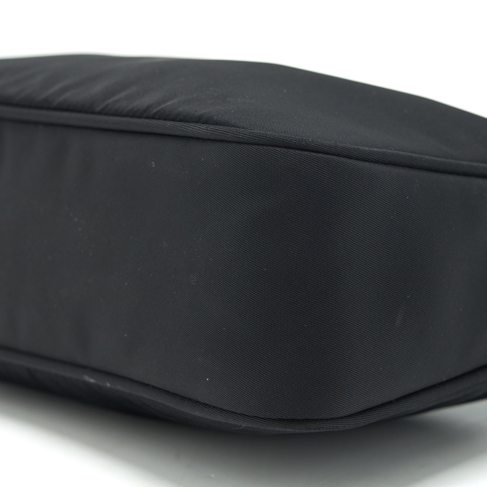 Prada Nylon Mini Tessuto Shoulder Bag Black SHW