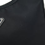 Prada Nylon Mini Tessuto Shoulder Bag Black SHW