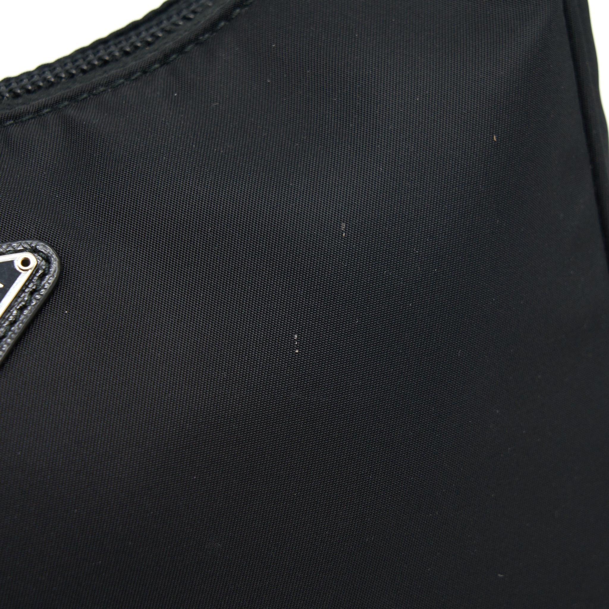 Prada Nylon Mini Tessuto Shoulder Bag Black SHW