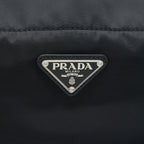 Prada Nylon Tote With Leather Handle Black SHW