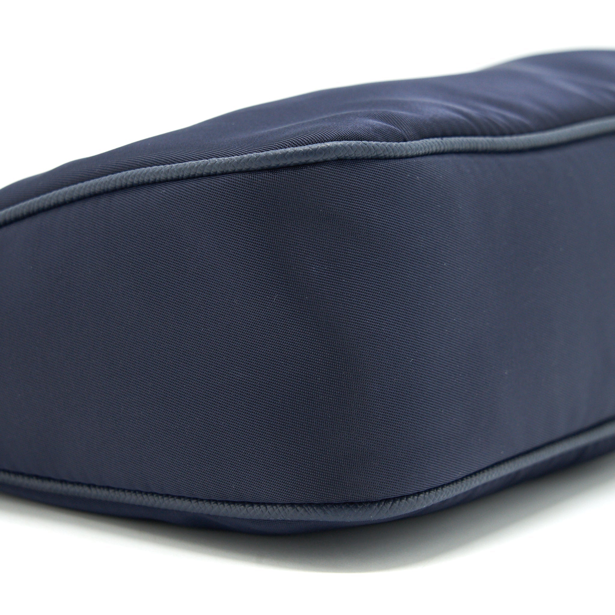 Prada 2005 Re-edition Nylon Shoulder Bag Indigo Blue SHW