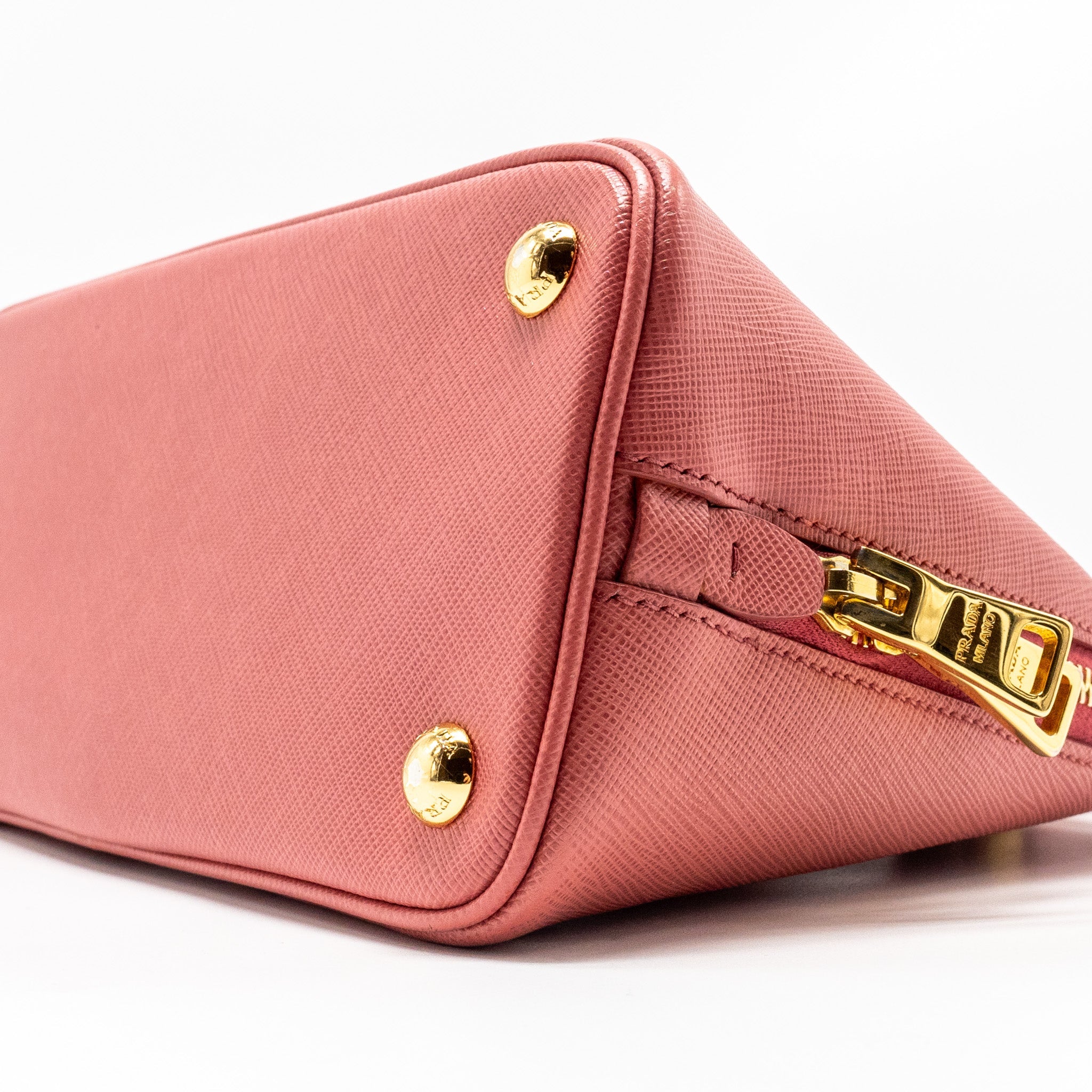 Prada Saffiano promenade Bag Pink GHW