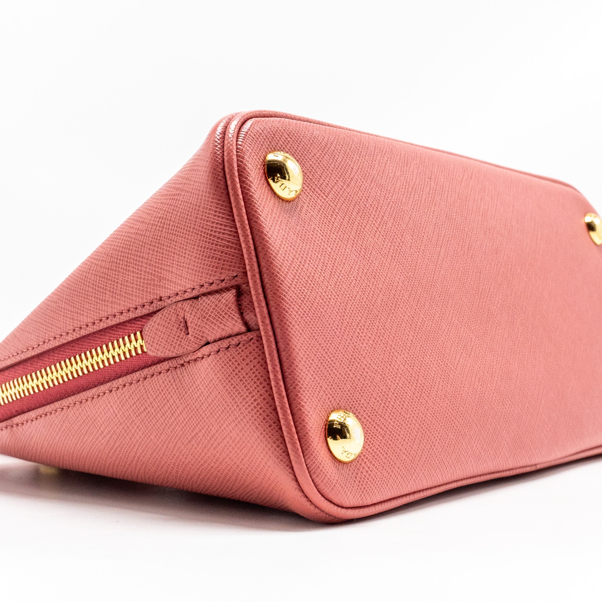 Prada Saffiano promenade Bag Pink GHW