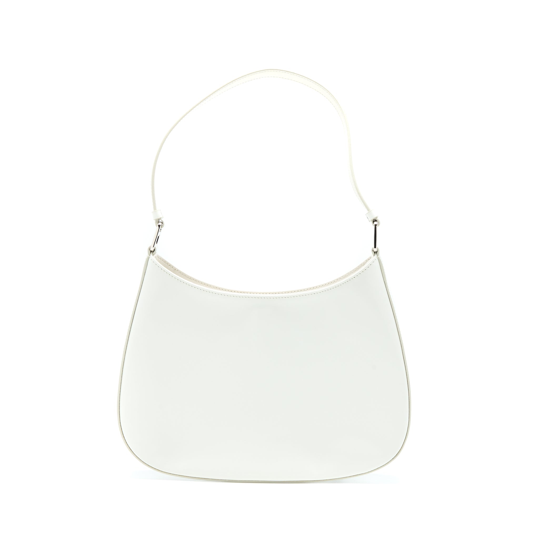 Prada Cleo Bag Calfskin White SHW