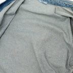 Prada size 36 oversized organic denim shirt Cotton Blue