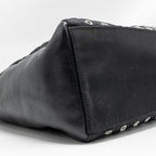Prada shoulder bag lambskin / fabric black SHW