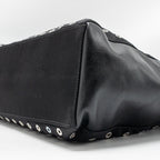 Prada shoulder bag lambskin / fabric black SHW