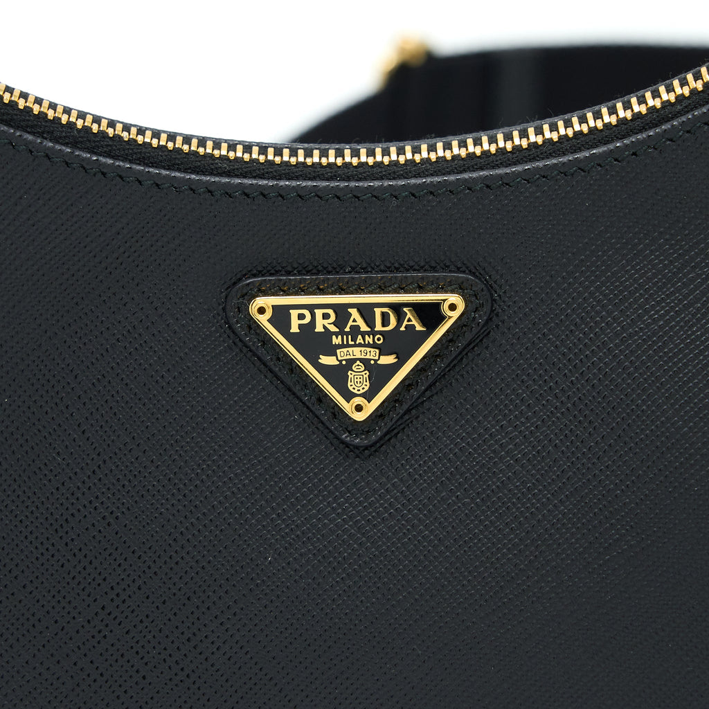 Prada Re-Edition 2005 Saffiano Black GHW