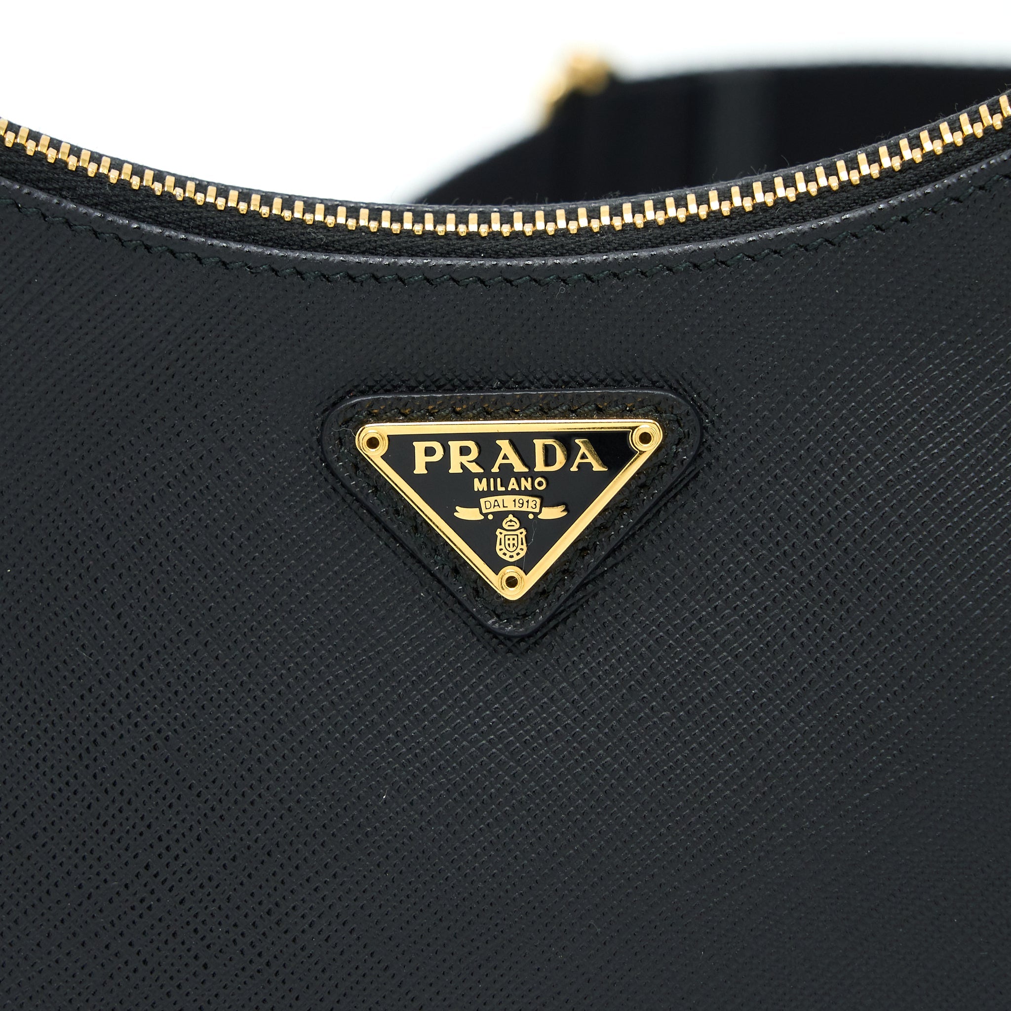 Prada Re-Edition 2005 Saffiano Black GHW