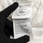 Prada size 40 Re-Nylon cropped down jacket white