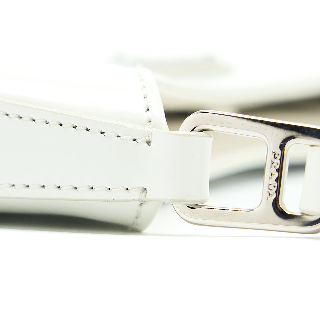 Prada Cleo Bag Calfskin White SHW